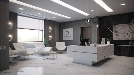 modern living room with stone