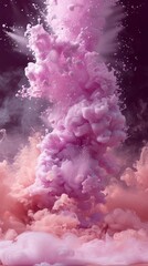 Unique amoled phone wallpaper design with mesmerizing display of a special setting wiith vibrant light, smoke, beautiful objects dancing in abstract swirls like a symphony of color.