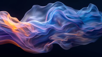 Obraz premium Unique amoled phone wallpaper design with mesmerizing display of a special setting wiith vibrant light, smoke, beautiful objects dancing in abstract swirls like a symphony of color.