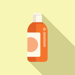 Shampoo skin bath icon flat vector. Beauty field cosmetic. Organic treatment
