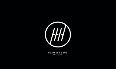 H, HH, Abstract Letters Logo Monogram