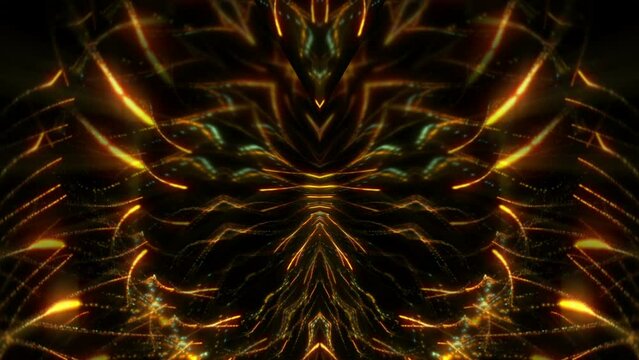 Fireworks Flaming Cat Eye Abstract Background Animation
