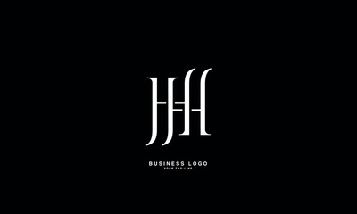 H, HH, Abstract Letters Logo Monogram