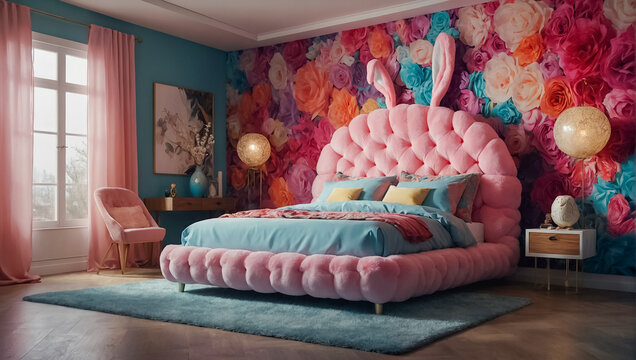 Stylish Children's Pink Bedroom