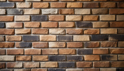 Bright and dark clean brick wall background, symbolizing strength, contrast, stability, urbanism, texture, resilience, construction, design