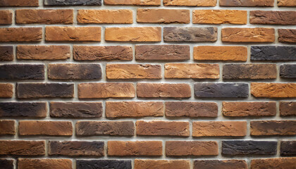 Bright and dark clean brick wall background, symbolizing strength, contrast, stability, urbanism, texture, resilience, construction, design