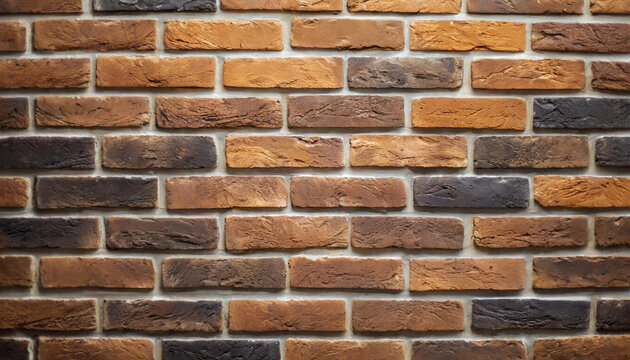 Bright and dark clean brick wall background, symbolizing strength, contrast, stability, urbanism, texture, resilience, construction, design