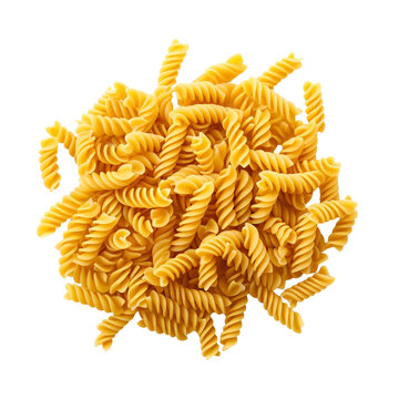 Realistic Detailed Dry Pasta Penne, isolated on a transparent background.
