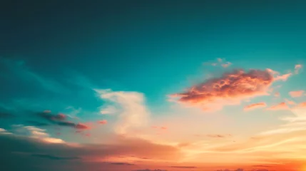 Schapenvacht deken met foto Bestemmingen Sunset sky background