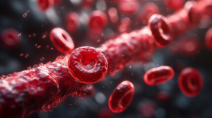 Navigating labyrinth of veins and arteries, erythrocytes and cholesterol cells fulfill roles