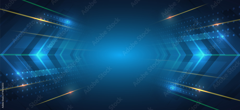 Leinwandbilder vector illustration for a banner or presentation on the theme of technology, science, and medicine. 