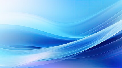 Elegant Blue Abstract Background with Delicate Flowing Lines and Soft Blurred Textures