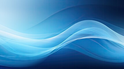 Dynamic Blue Wave Motion Concept for Modern Abstract Background Design