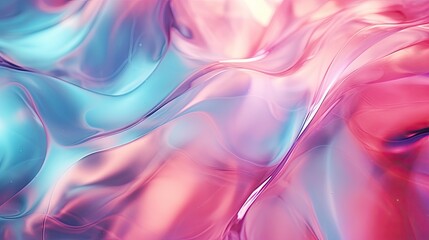 Vibrant Pink and Blue Abstract Glass Background with Illuminated Stains and Flares