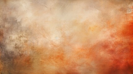 Obraz premium Vibrant Abstract Hand-Painted Canvas in Fiery Red and Orange Tones