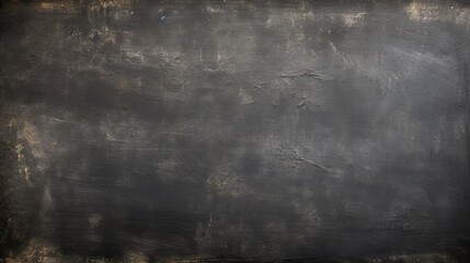 Monochrome Abstract Painting on Grungy Blackboard Wall Background