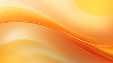 Vibrant Orange Abstract Background with Soft Curved Lines for Artistic Projects