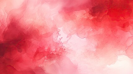 Vibrant Red Abstract Watercolor Painting with Intricate White Details for Modern Art Creations