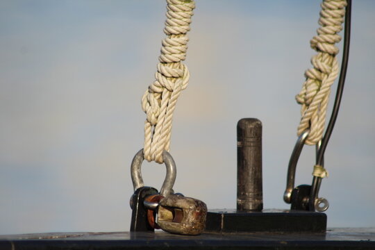 detail de cordage de bateau