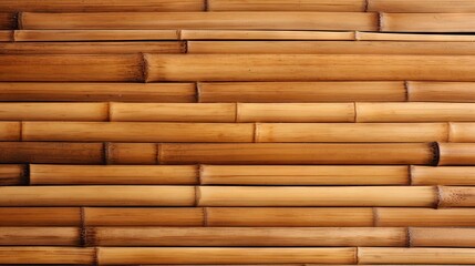 Natural Elegance: Detailed Close Up of a Bamboo Wall with Intricate Textures