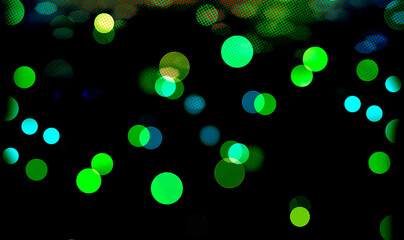 Black bokeh background banner perfect for Party, Anniversary, ad, event, Birthdays, and various design works