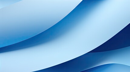 Elegant Blue Abstract Background with Curvy Lines and Whitespace for Text
