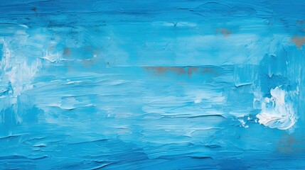 Vivid Blue Abstract Painting Emanating Tranquility and Depth for Creative Design Projects