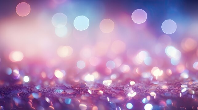 Mesmerizing Abstract Bokeh Lights in Stunning Pink, Purple, and Blue Hues