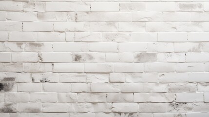 Monochrome Minimalism: Abstract White Brick Wall with Black and White Paint Splatters
