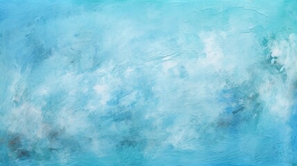 Serene Abstract Painting of a Blue Sky With Soft White Clouds Floating in Calmness
