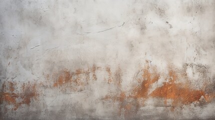 Bold Red and White Paint Contrast on Rough Concrete Wall, Industrial Grunge Background Design
