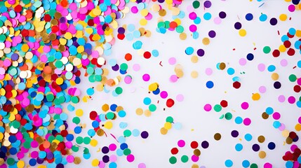 Obraz premium Vibrant Confetti Sprinkles Texture for Festive Party Backgrounds and Celebratory Designs