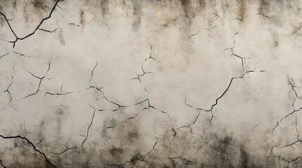 Abstract Cracked Concrete Wall Background with Weathered Texture and Dark Grunge Aesthetic