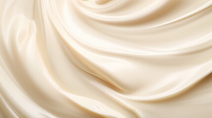 Velvety White Cream Background with Luxurious Texture for Skincare Beauty Products