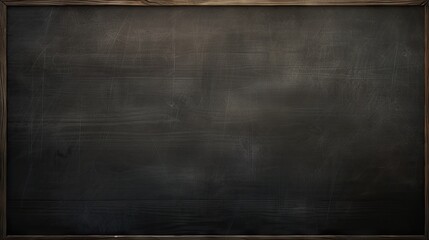 Rustic Yet Modern: A Classy Blackboard with a Stylish Wooden Frame for Creative Concepts