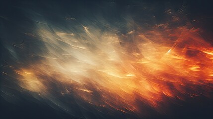 Intense Fire Illuminates the Darkness - Abstract Cinematic Film Texture Background