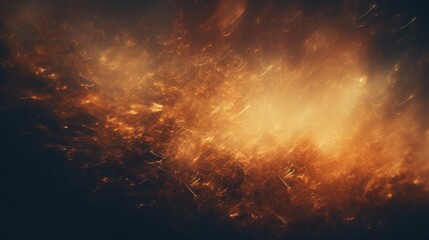 Enigmatic Fire Illuminating Obscure Darkness Through Film Texture Abstract Background