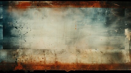 Aged Grunge Filmstrip Wall with Varied Layers of Peeling Paint and Weathered Texture