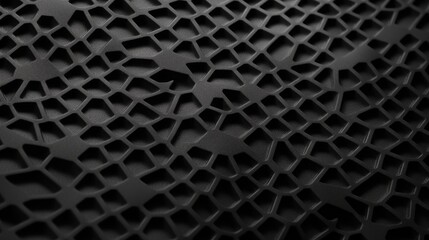 Elegant Black Surface Detail: A Macro Shot of Textured Plastic Material Background