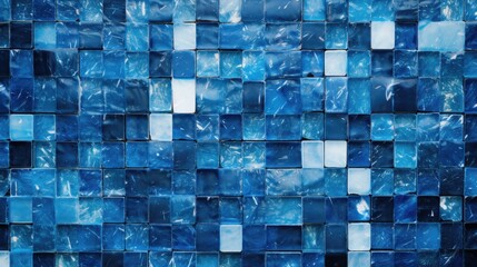 Elegant Blue Marble Tiles Textured Background for Modern Interior Design Projects