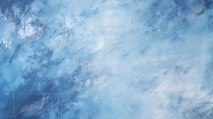 Dynamic Blue and White Paint Swirls in Abstract Wave Pattern Background