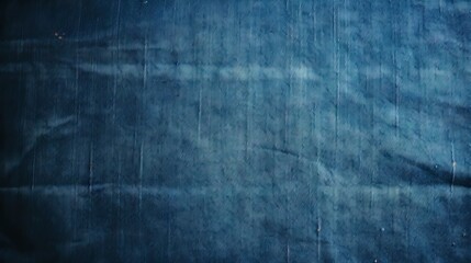 Fototapeta premium Individual Strolls Through Rainy Weather with Blue Denim Texture Background