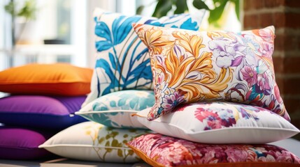 Vibrant and Cozy Collection of Colorful Pillows for Home Decor and Relaxation