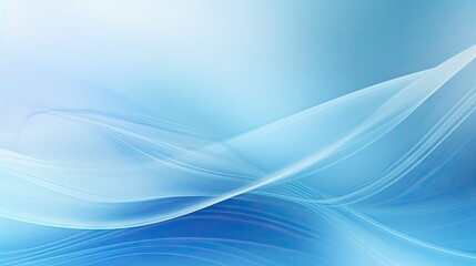 Fototapeta premium Soothing Abstract Blue Background with Flowing Lines and Soft Gradient - Artistic Digital Design