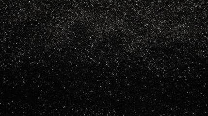 Fototapeta na wymiar Starry Night Sky Sparkles on a Monochromatic Black Background