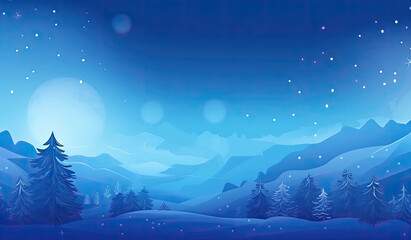 Beautiful illustration of Winter Christtmas Xmas boken blurred background with lovely detail in foreground