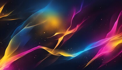 Fototapeta na wymiar vibrant shiny blue pink yellow abstract glowing color gradient background dark abstract , Radiant, shining, luminous, brilliant wallpaper, gaming concept