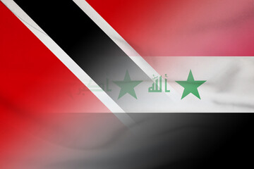 Trinidad and Tobago and Iraq political flag transborder contract IRQ TTO