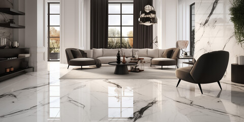 Modern living room interior design. Modernity meets sophistication in the living room, adorned with modern furniture