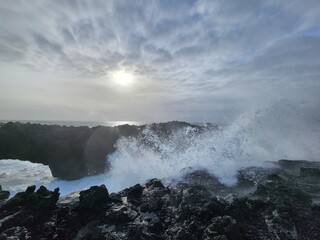 storm over the sea